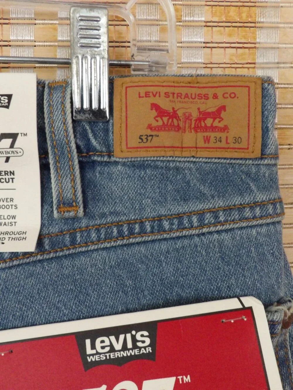 NWT Men's Levi's 537 Western Bootcut Size 34x30